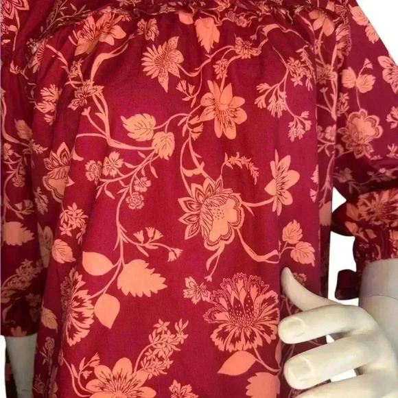 Sugar Lips Mulberry Floral Rowena Cotton Shift Dress Size Small. #319 - Picture 4 of 11